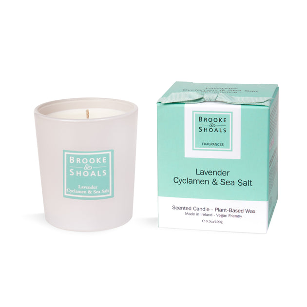 Scented Candle - Lavender, Cyclamen & Sea Salt – Brooke & Shoals