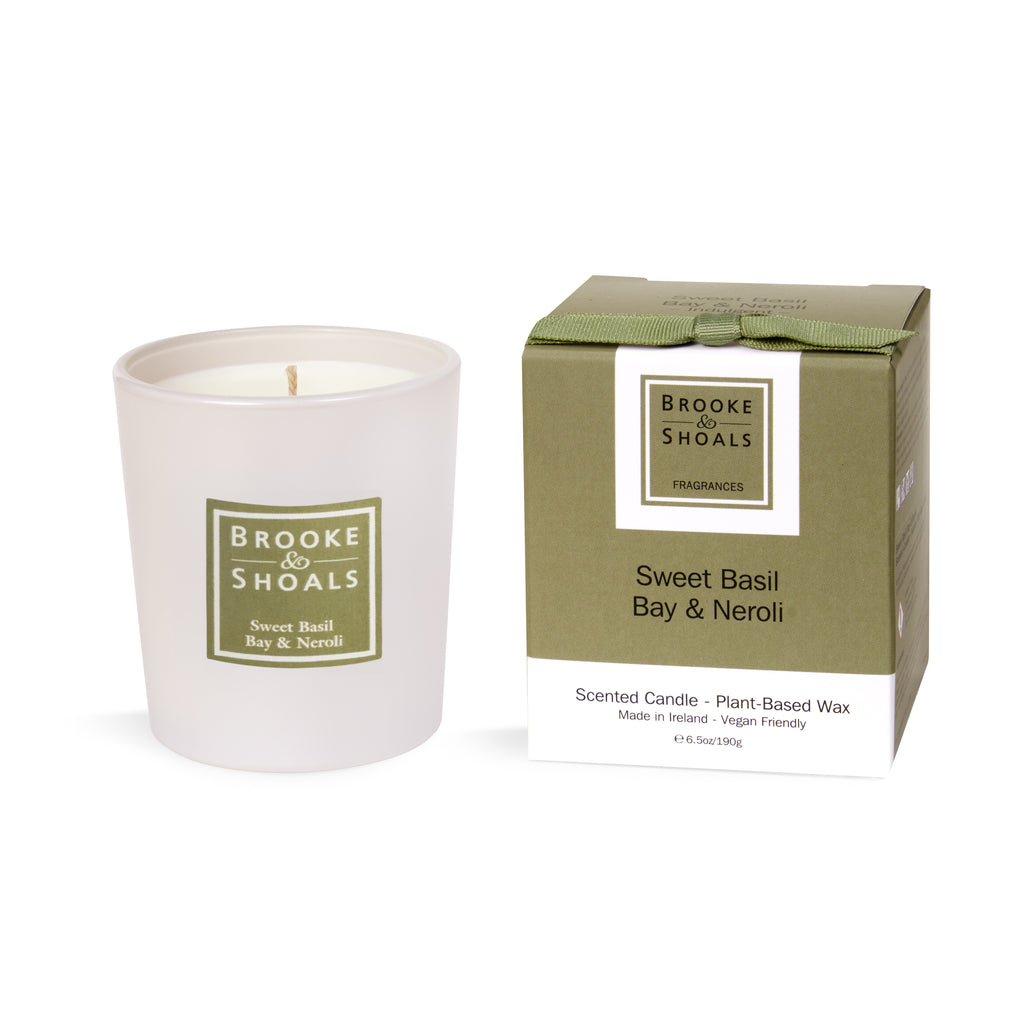 Scented Candle Sweet Basil Bay Neroli Brooke Shoals